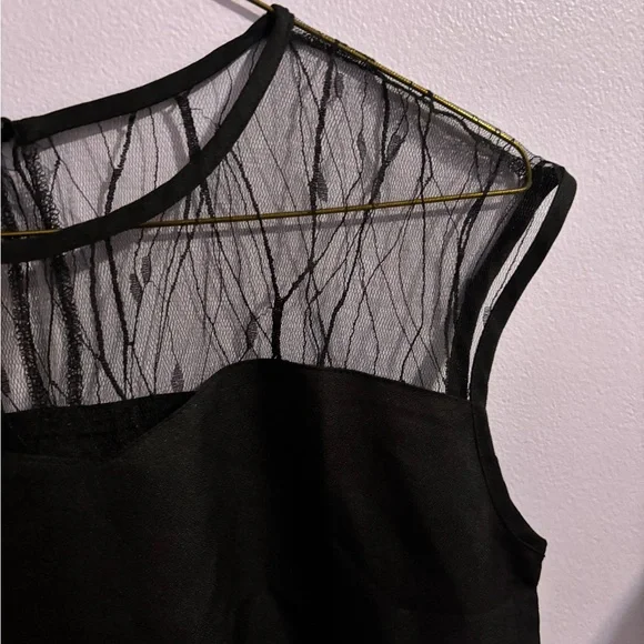 Elegant Black Sheer Top - Picture 2 of 7